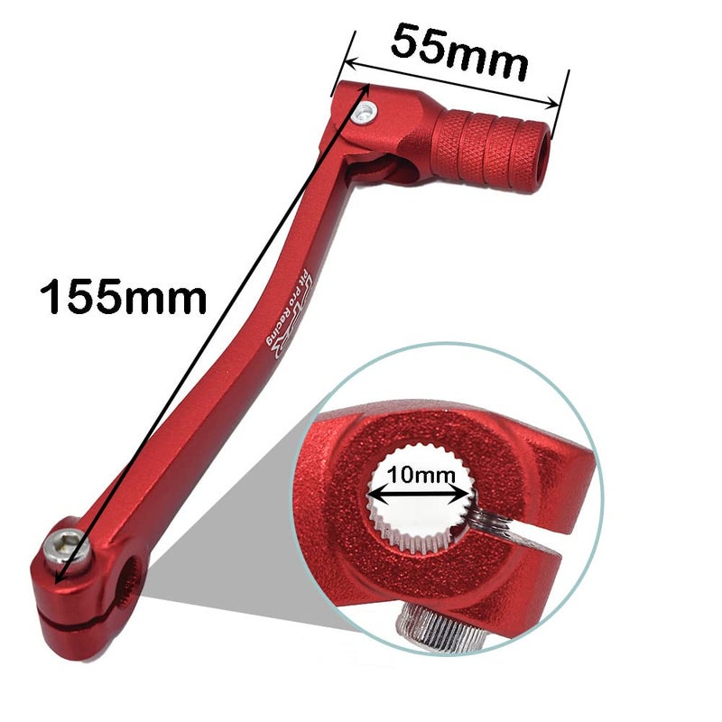 PPR PIT PRO RACING CNC Aluminum Gear Shifter Lever, Foldable Gear Shift Lever Fit for 50cc 110cc 250cc CRF50 XR50 XR CRF Dirt Pit Monkey Bike Motorcycle ATV Quad Accessory - Image 2